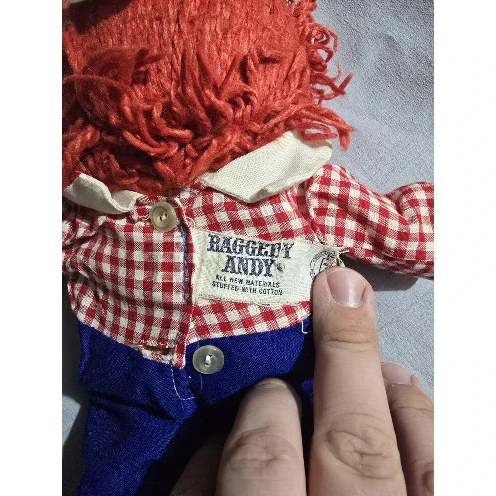 Raggedy Andy Knickerbocker 15” Vintage Doll